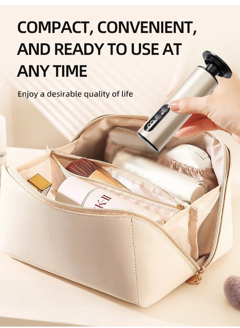 الذهبية (لون) – مبرد أقدام كهربائي قابل للشحن بـ 9 سرعات، إزالة الجلد الميت والتقرنات بلا أسلاك – جهاز بحجم صغير مع 20 قرص، مناسب للاستخدام الجاف والرطب، أداة بيديكير للرجال والنساء - Image 2